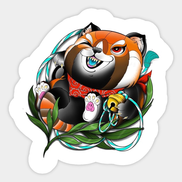 red panda Sticker by enzo studios